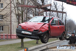 В Бобруйске на улице Гоголя столкнулись Opel и Fiat