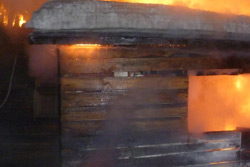 В деревне Гороховка Бобруйского района сгорела баня