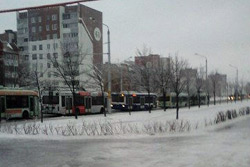 Циклон «Даниелла»: троллейбусы в Бобруйске практически встали 