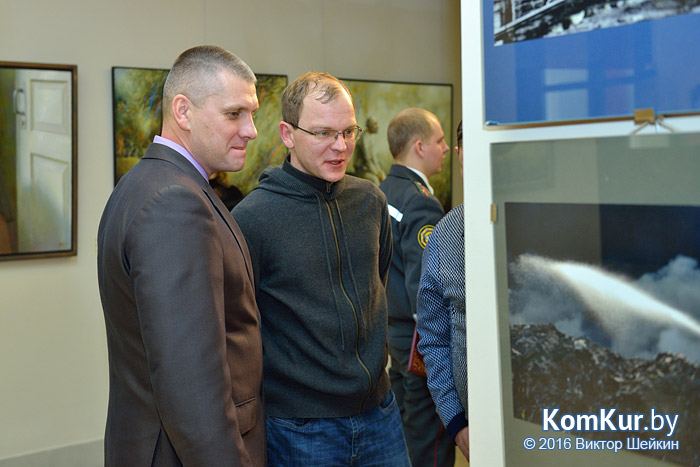 В рамках турнира спасателей в Бобруйске открылась тематическая выставка 