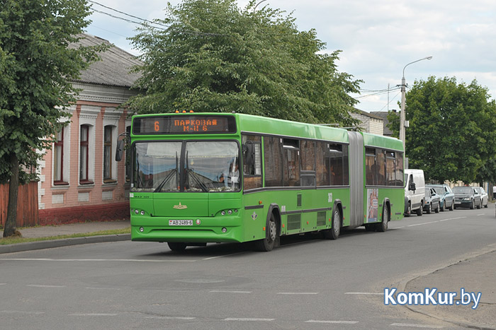 20 февраля в Бобруйске изменится маршрут автобусов № 6