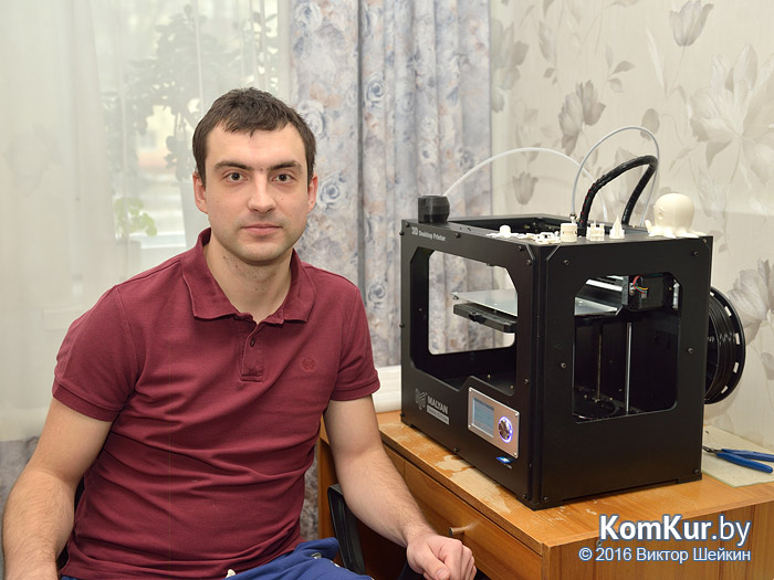 3D-принтер на столе у бобруйчанина 