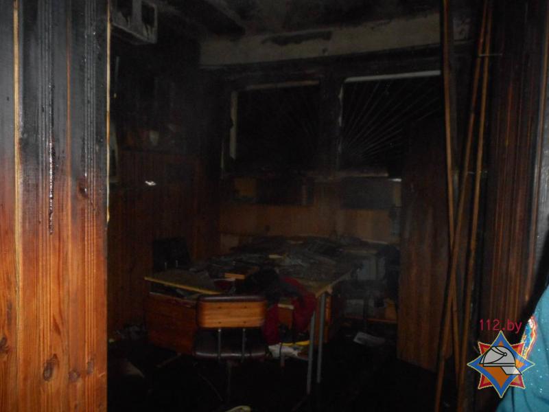 Пожар в бобруйской школе 
