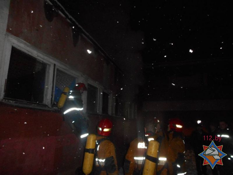 Пожар в бобруйской школе 