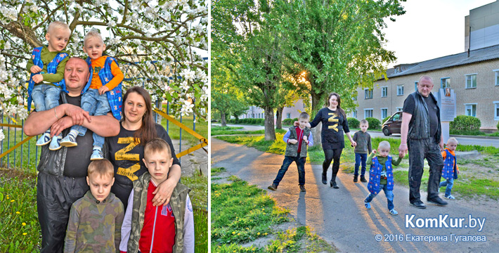 Пять мужиков и одна женщина: бобруйская семья, которой впору позавидовать
