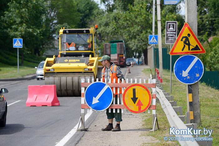 Магистральные улицы Бобруйска были отремонтированы за десять дней