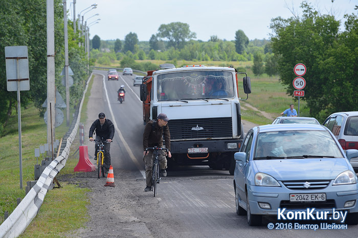 Магистральные улицы Бобруйска были отремонтированы за десять дней