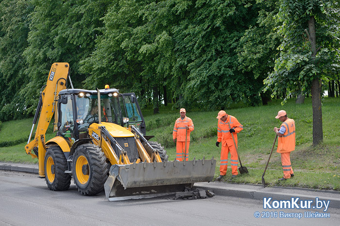Магистральные улицы Бобруйска были отремонтированы за десять дней
