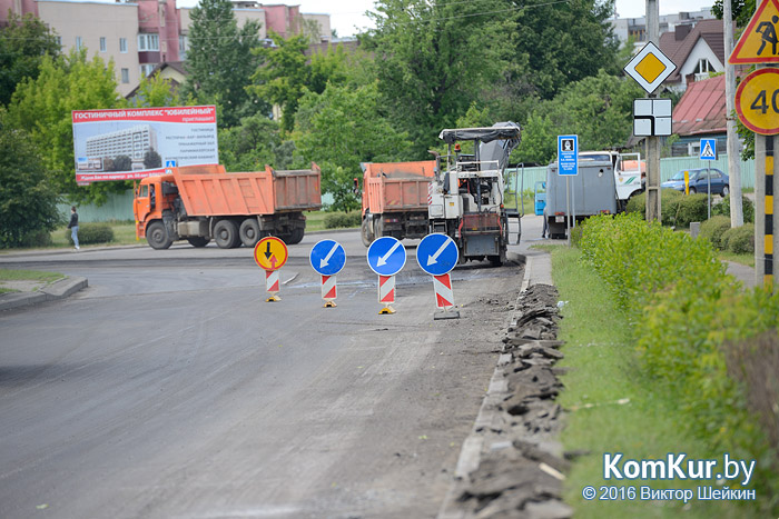 Магистральные улицы Бобруйска были отремонтированы за десять дней