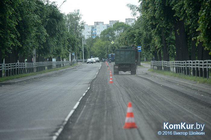 Магистральные улицы Бобруйска были отремонтированы за десять дней