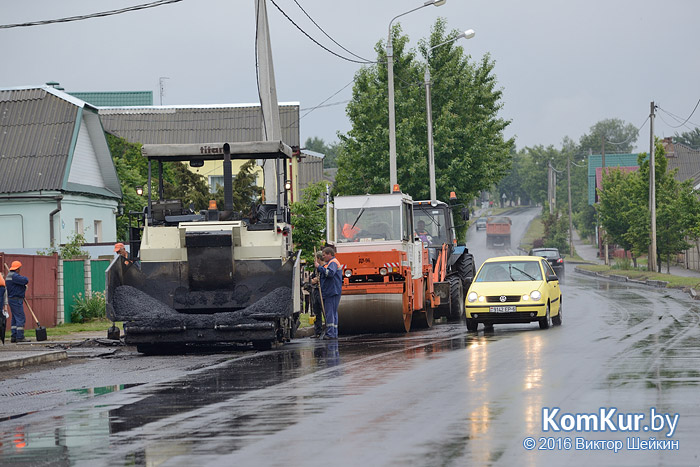 Магистральные улицы Бобруйска были отремонтированы за десять дней