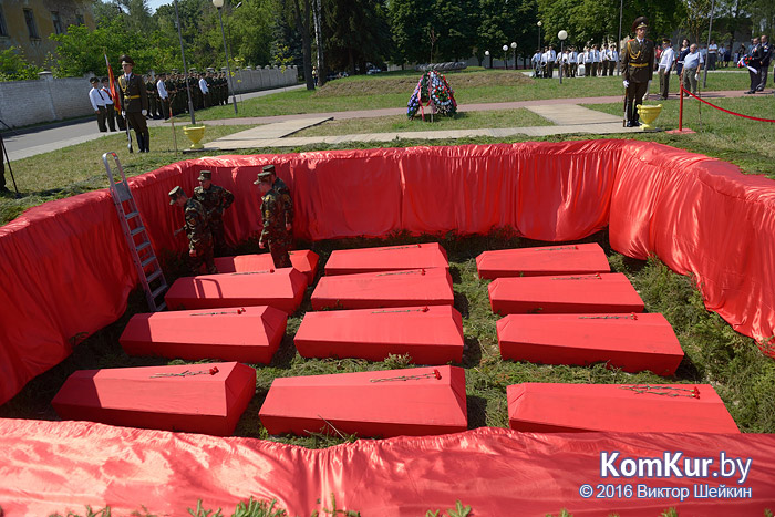 В Бобруйске перезахоронено 49 военнопленных