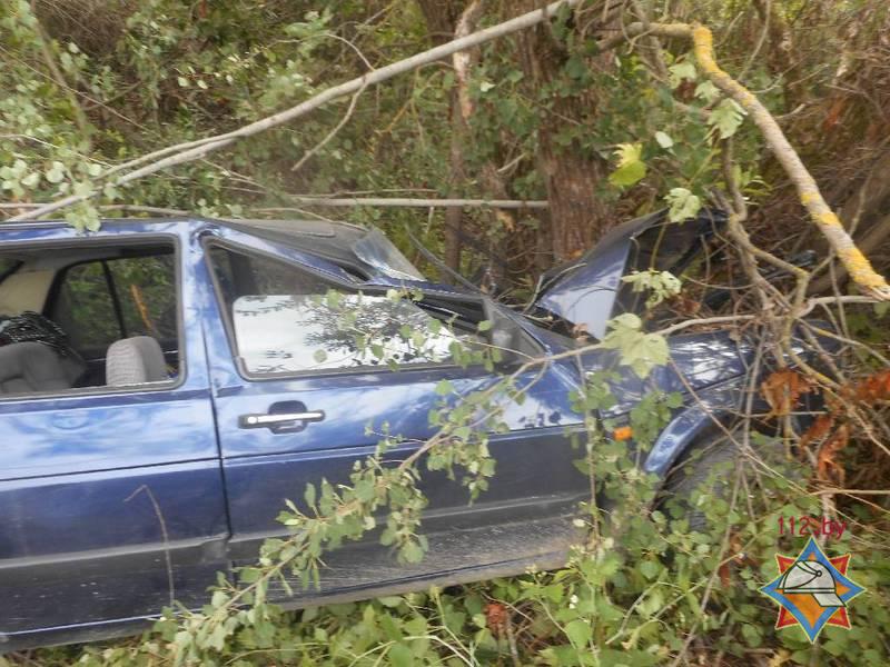 В Бобруйском районе спасатели деблокировали пострадавшую в ДТП