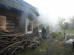 В Бобруйском районе на пожаре погиб человек 