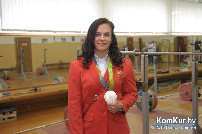Бобруйск встретил серебряную медалистку Олимпиады