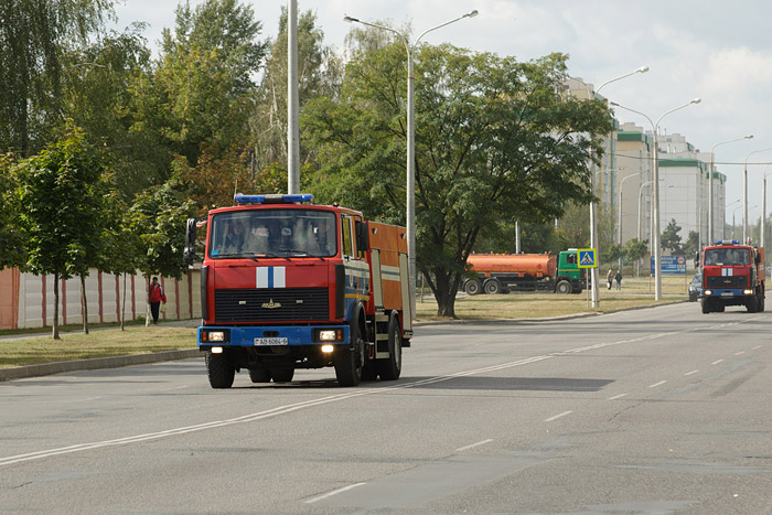 На автозаправочной станции в Бобруйске прошли учения МЧС 