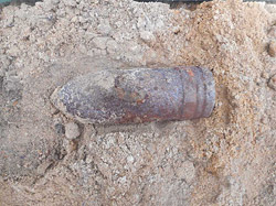 Во время земляных работ в Бобруйске нашли снаряд 