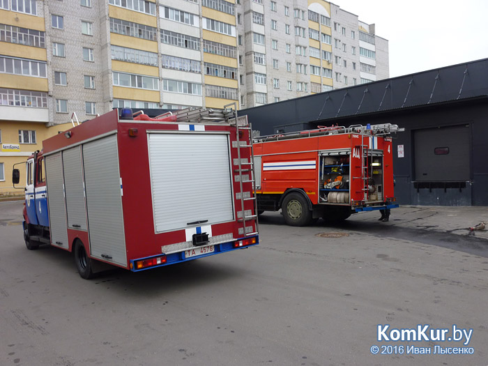 Пожар в супермаркете «Корона» в Бобруйске