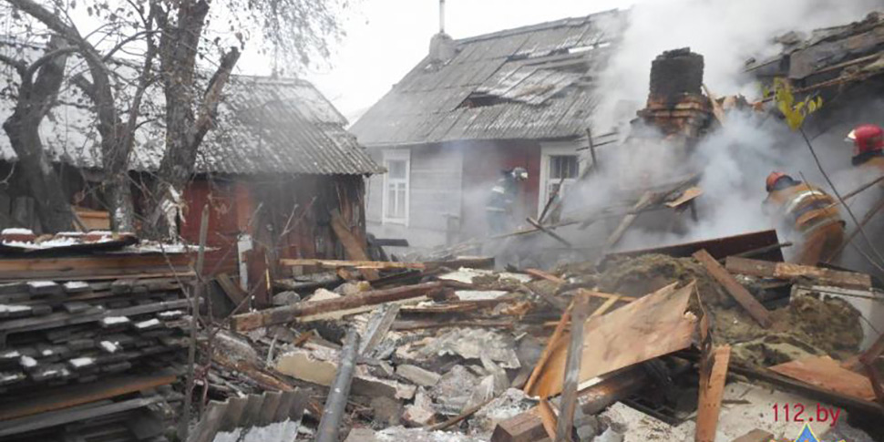 В Бобруйске произошел взрыв в одноэтажном жилом доме