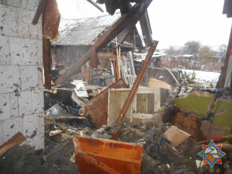 В Бобруйске произошел взрыв в одноэтажном жилом доме