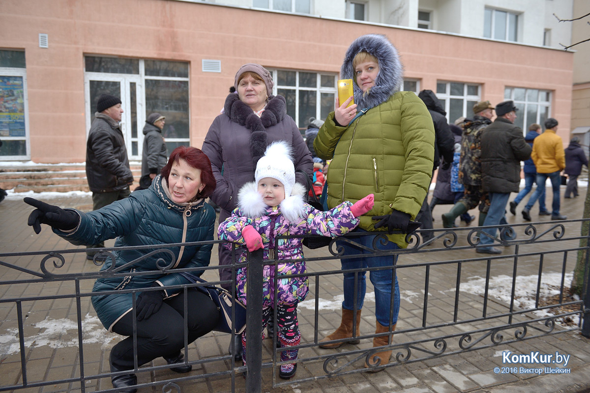 В Бобруйске прошло праздничное шествие Дедов Морозов