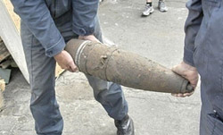 На окраине Бобруйска найдены снаряды времен Великой Отечественной