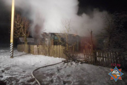 В Бобруйском районе на пожаре погиб мужчина