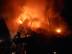 Большой пожар в Думановщине (+видео)