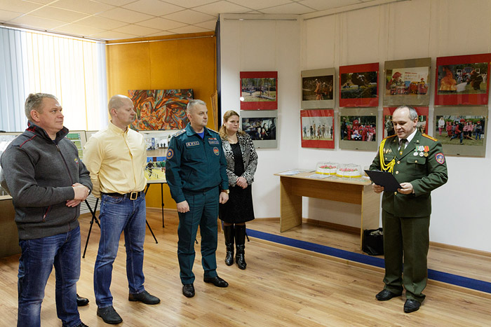 В пожарной части Бобруйска открылась выставка «Спасатель»