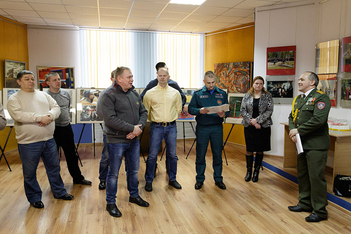 В пожарной части Бобруйска открылась выставка «Спасатель»