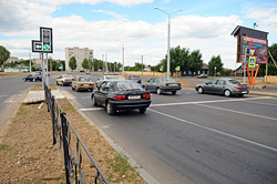 На аварийном перекрестке Бобруйска разделены транспортные потоки