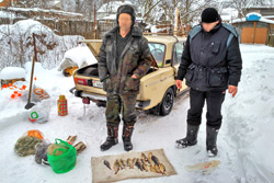 В Бобруйском районе задержали буйных браконьеров
