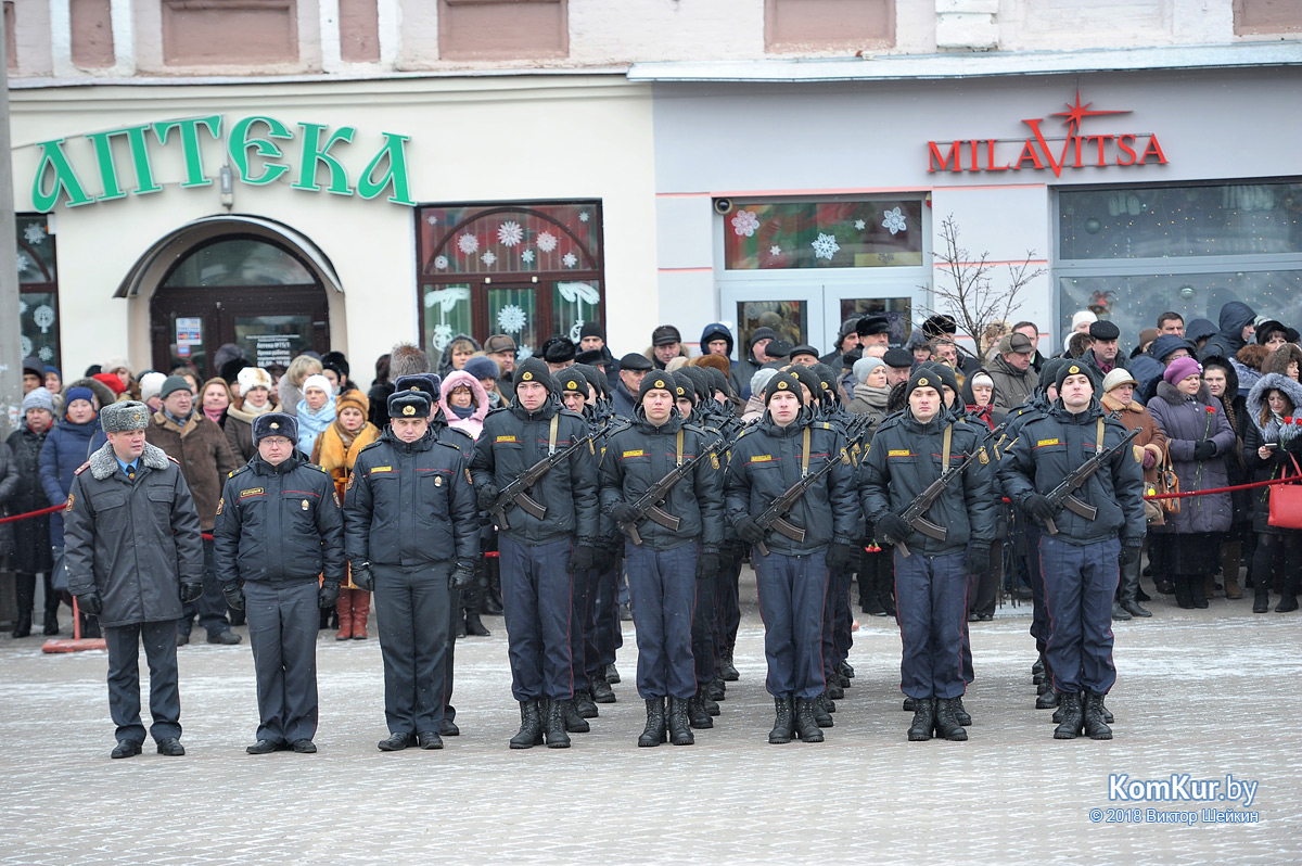 Возложение в Бобруйске в честь юбилея области