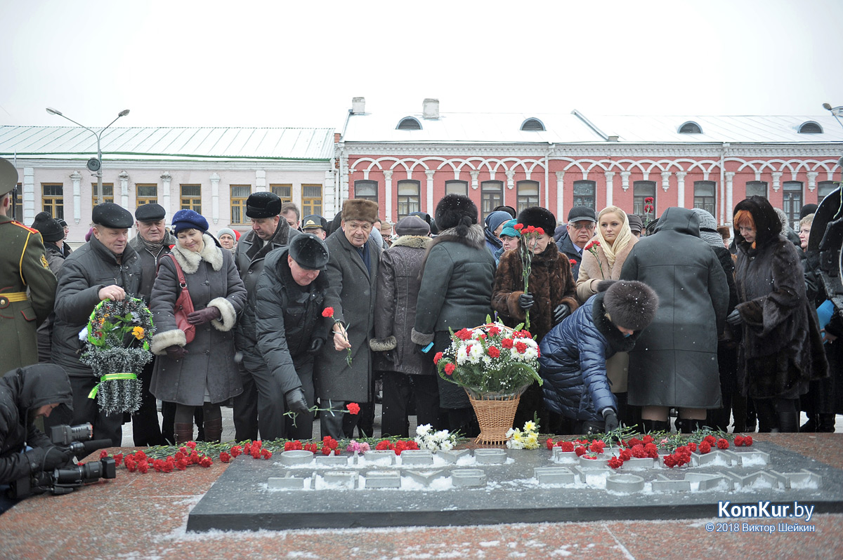 Возложение в Бобруйске в честь юбилея области