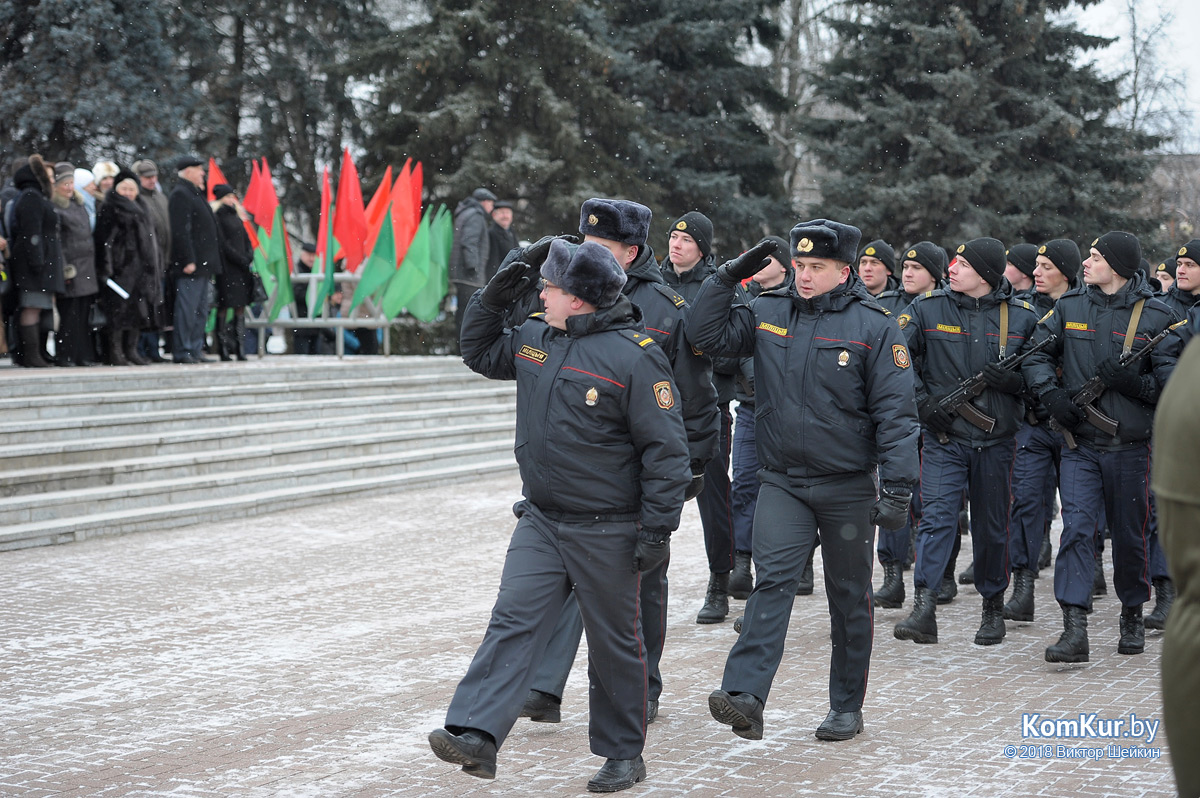 Возложение в Бобруйске в честь юбилея области
