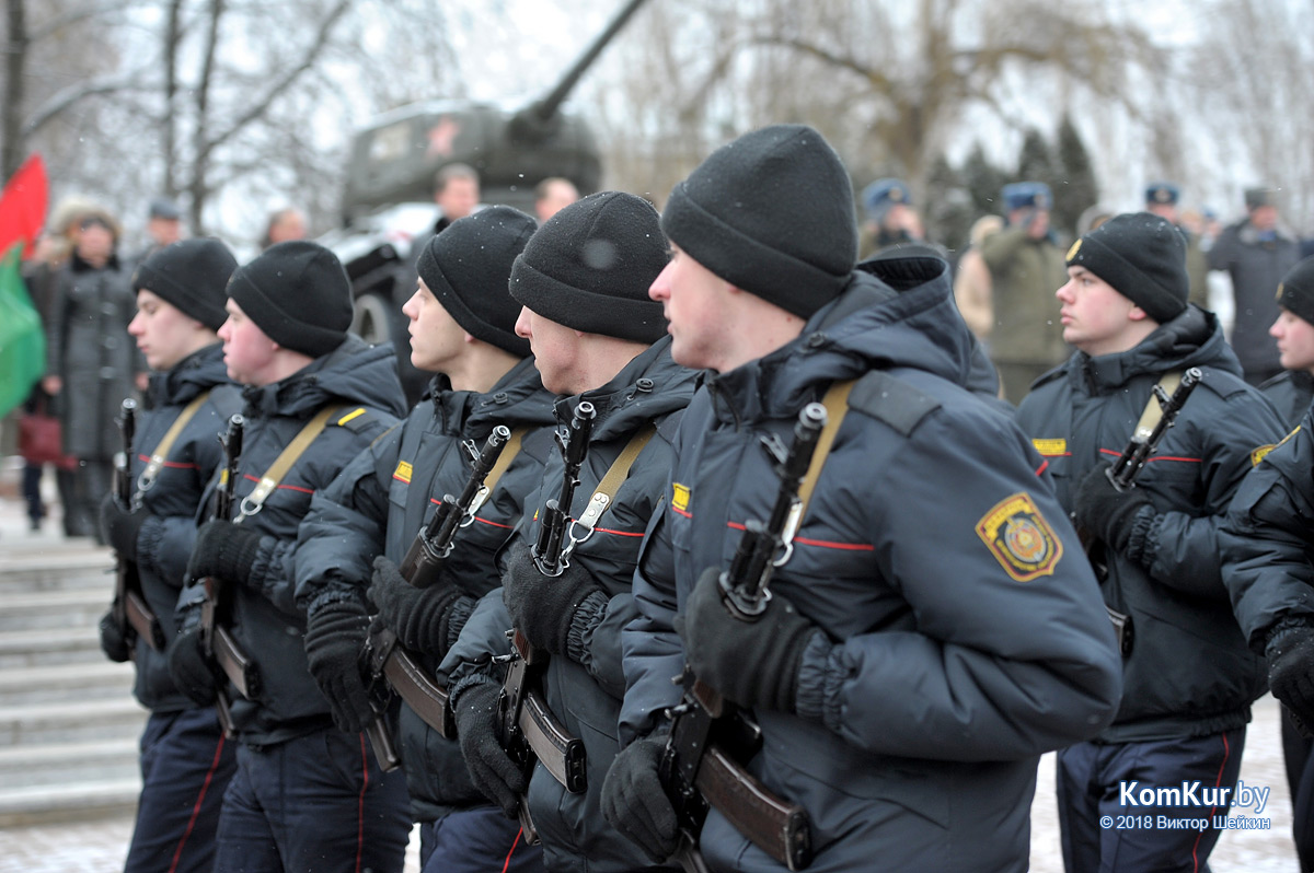 Возложение в Бобруйске в честь юбилея области