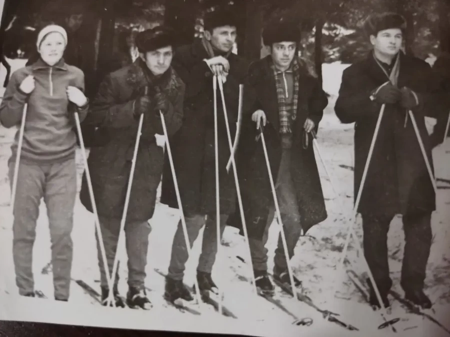 Работники Могилевского пивзавода на лыжной прогулке