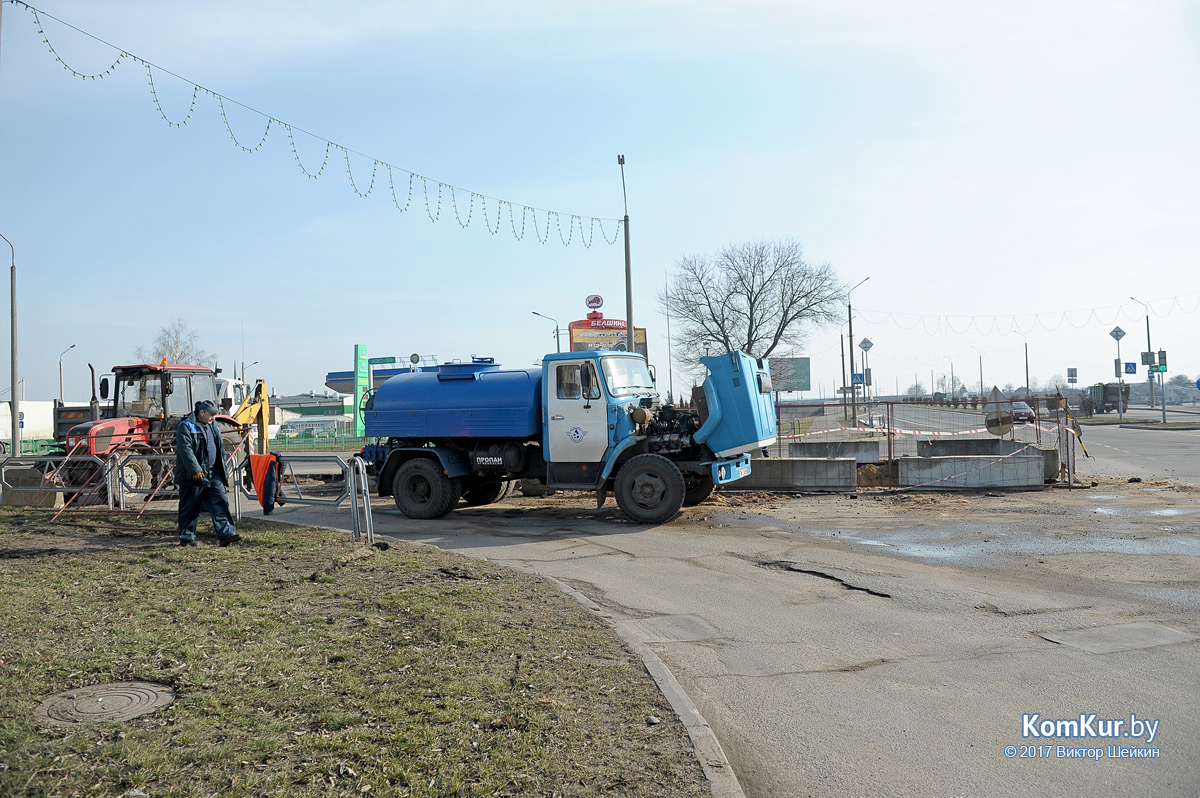 В Бобруйске ограничено движение