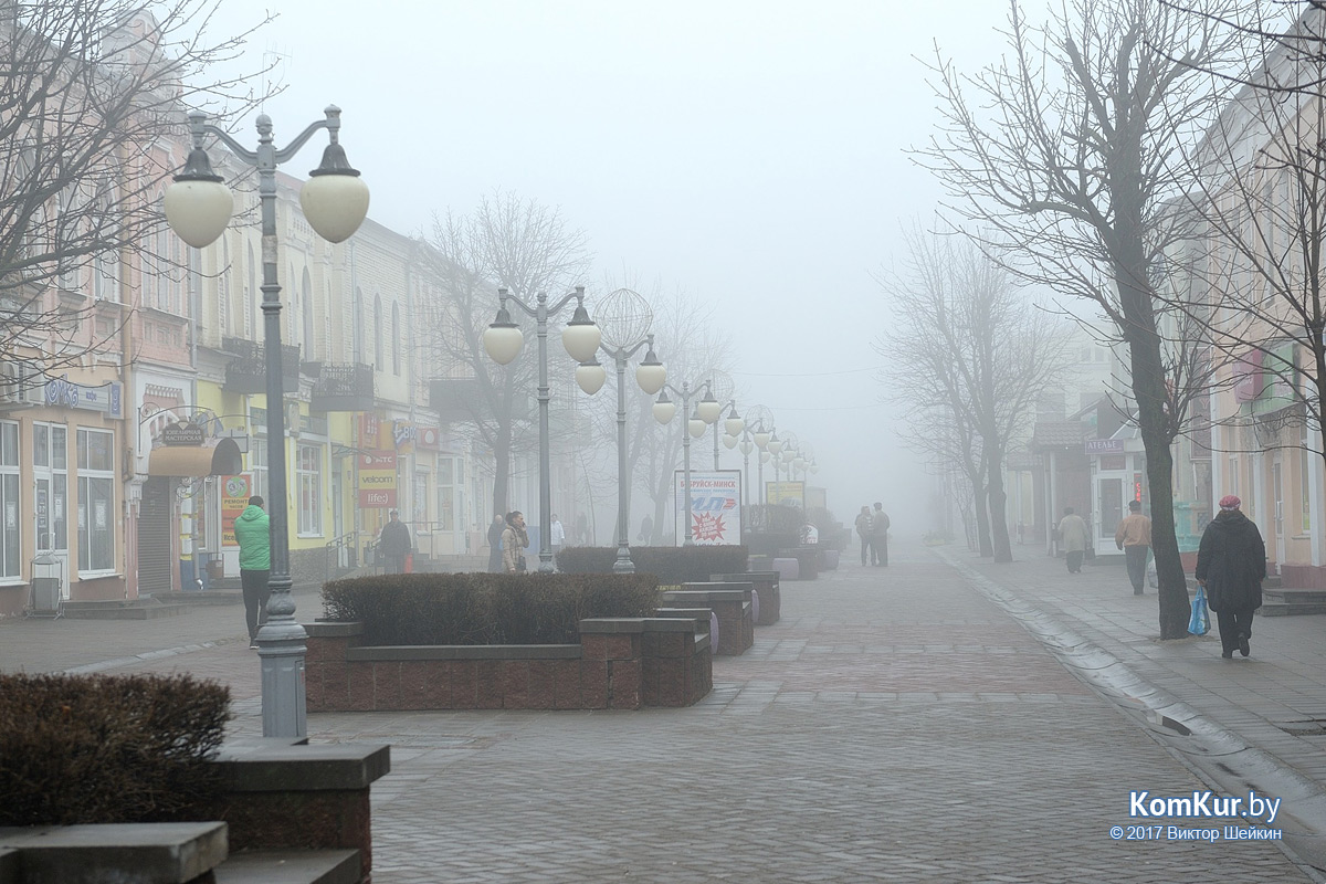 Такая разная весна в Бобруйске: снег, дождь, солнце, туман...
