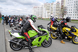 ГАИ Бобруйска призвала мотоциклистов к порядку