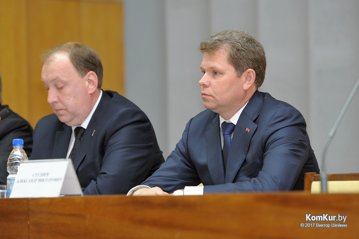 Горсовет депутатов утвердил А. В. Студнева в должности председателя Бобруйского горисполкома
