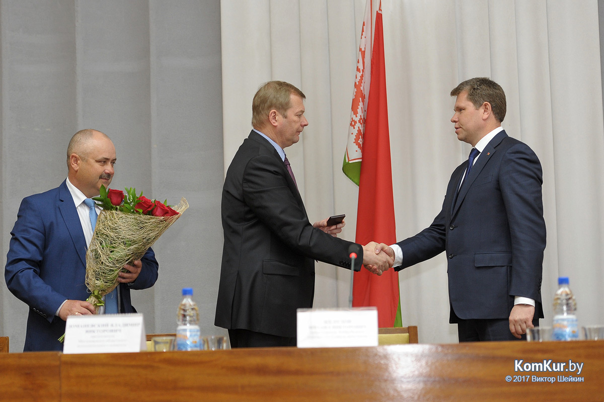 Горсовет депутатов утвердил А. В. Студнева в должности председателя Бобруйского горисполкома