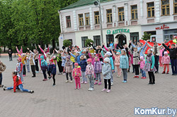 Репетиция праздничных мероприятий на площади Победы в Бобруйске 8 мая