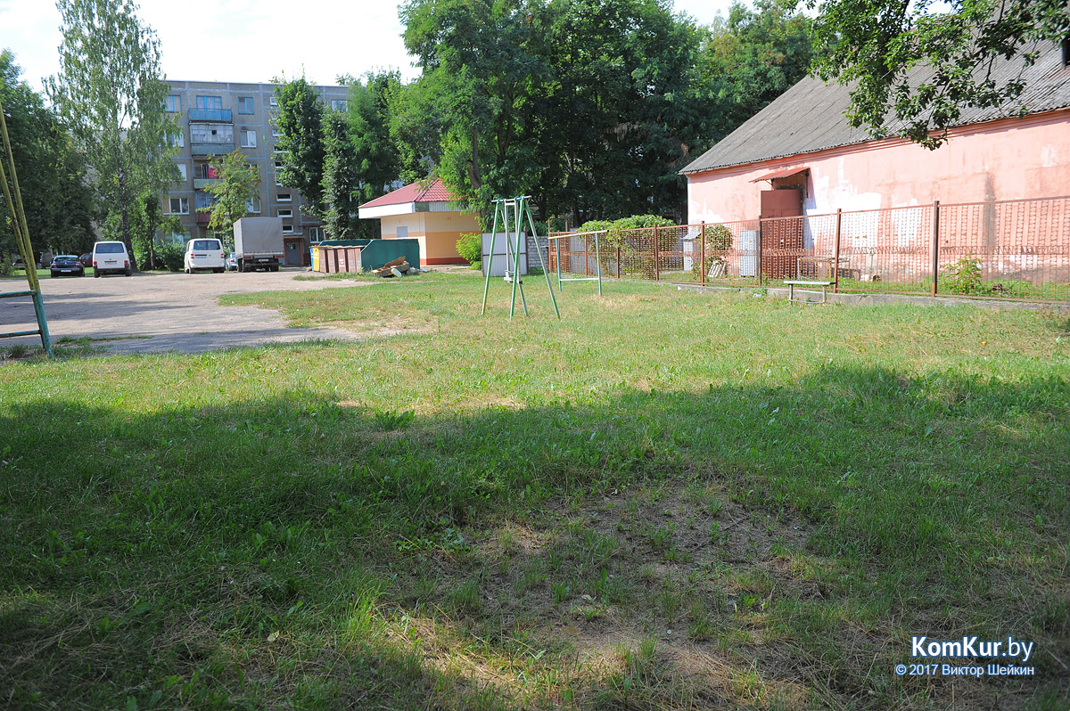 В Бобруйске на мальчика упала лестница