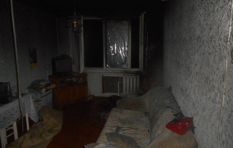 Бобруйчанка сама потушила пожар 