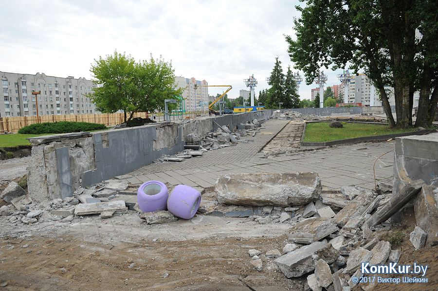 Началась реконструкция площади перед Дворцом искусств