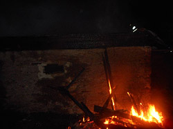 Почему сгорел сарай в Бобруйском районе?