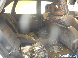 В Бобруйске загорелся автомобиль