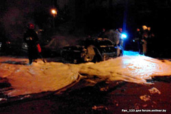 Ночью в Бобруйске горели автомобили (+ видео)