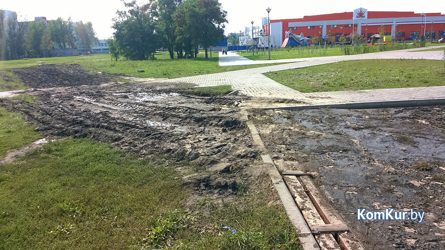 «Плугом» по тротуарной плитке?